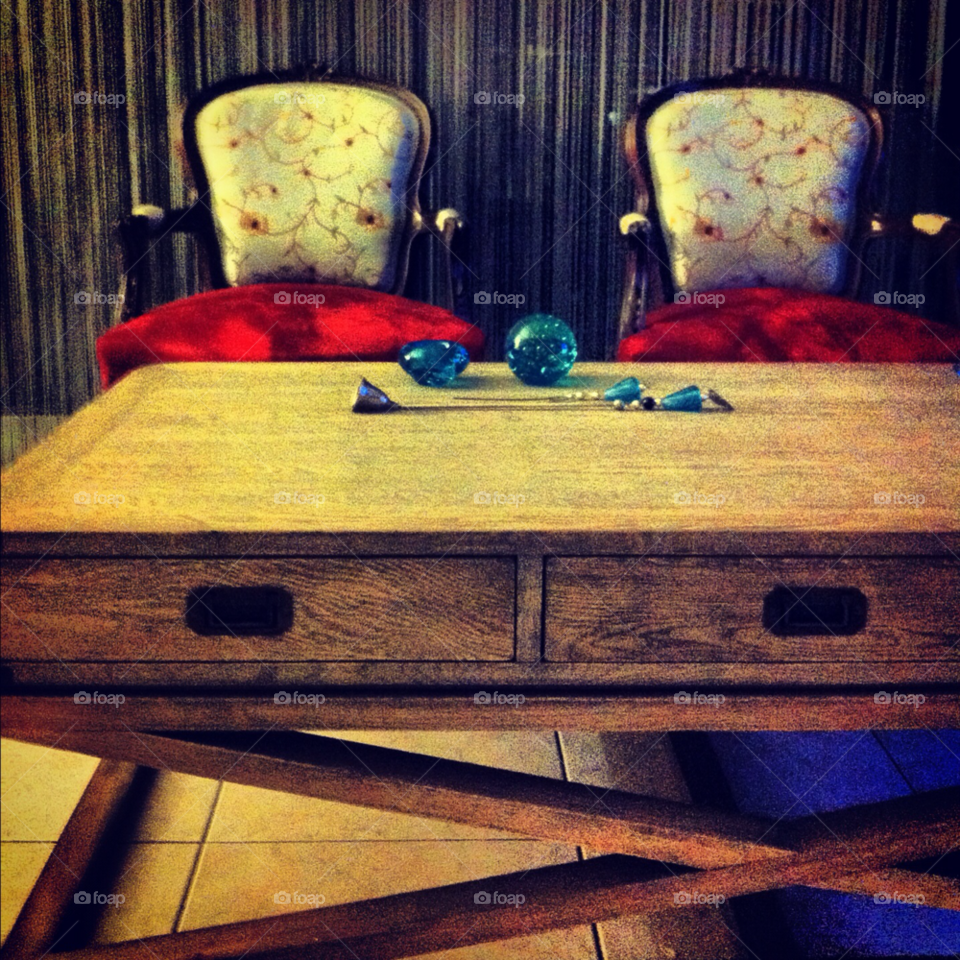 blue coffee table red by effiesiaini
