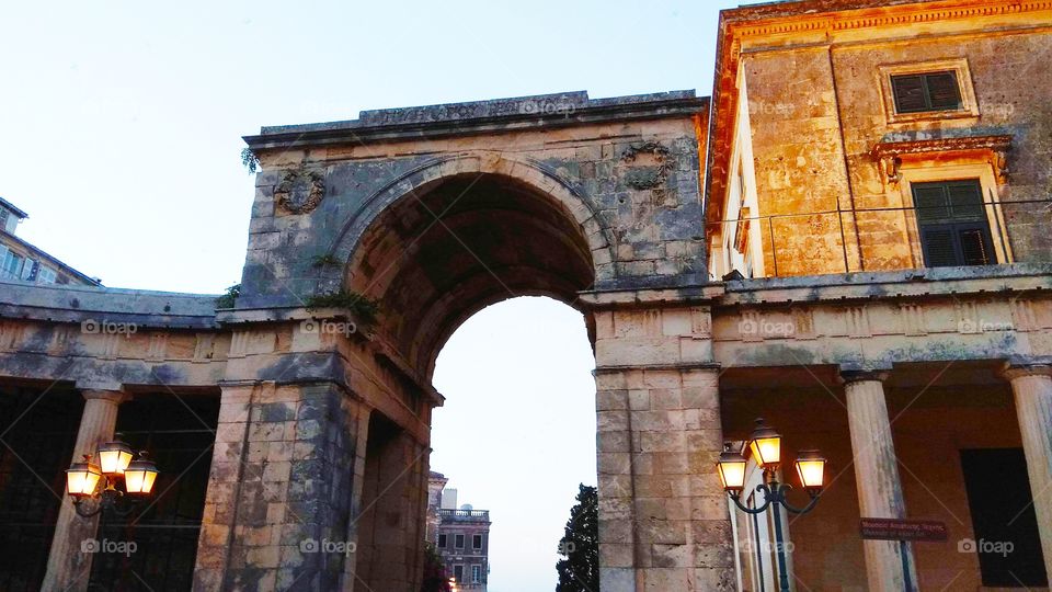Beautiful old architecture of Corfu