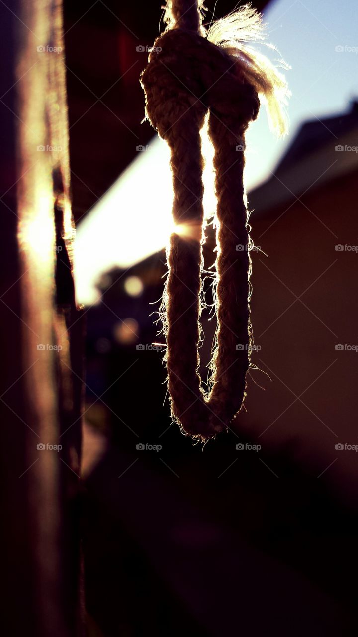 Sunset Through a Noose