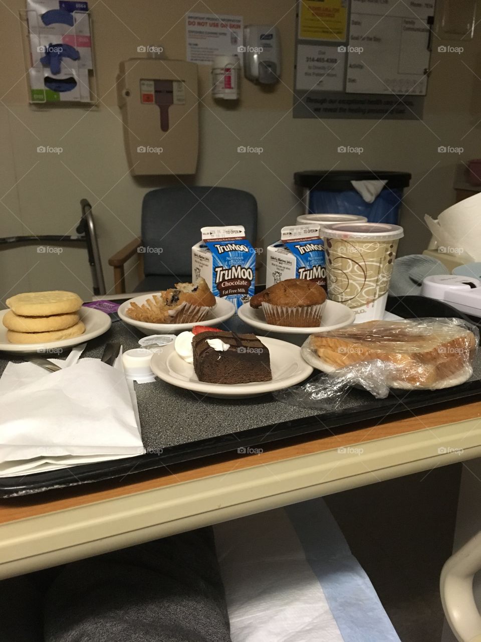 Hospitals literally let you order anything you want.  This is why I do not feed myself.
