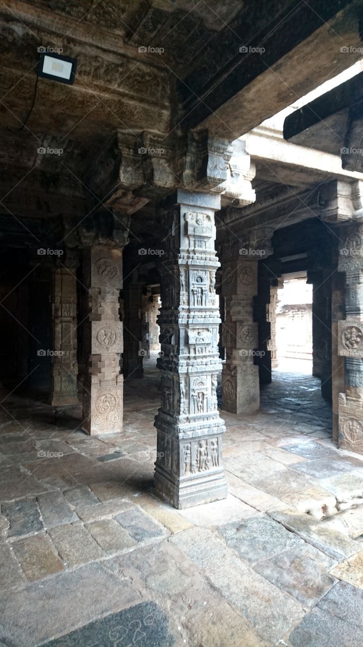 Tarasuram Raja Rajeshwaram temple pillar