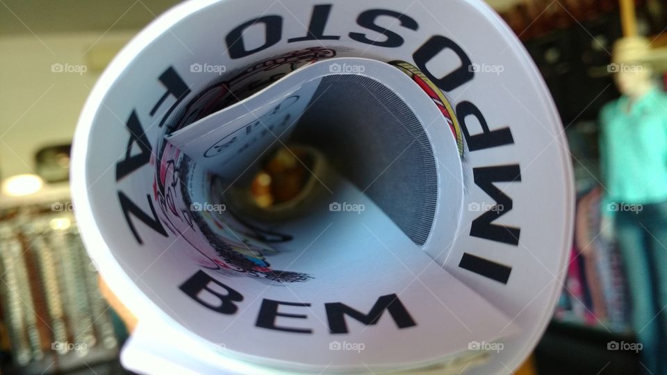 Mala direta. Envelopes, marketing sobre imposto.