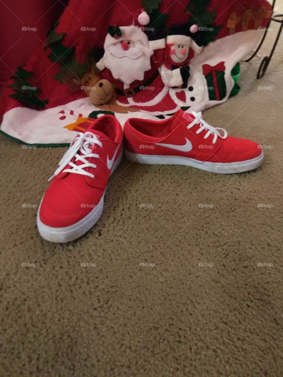 Santa's Left his Tennis Shoes