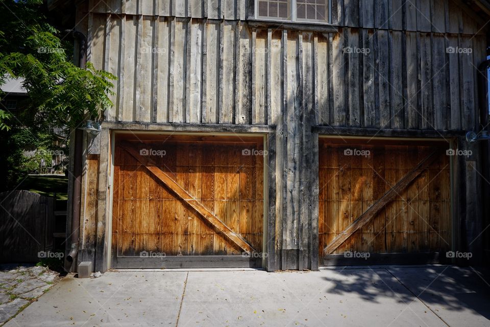 View of a garage