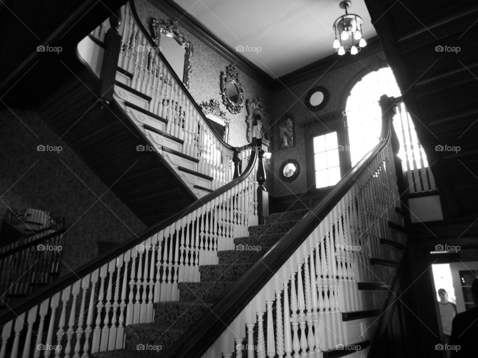 Grand Staircase. The Stanley Hotel. Estes Park, Colorado
