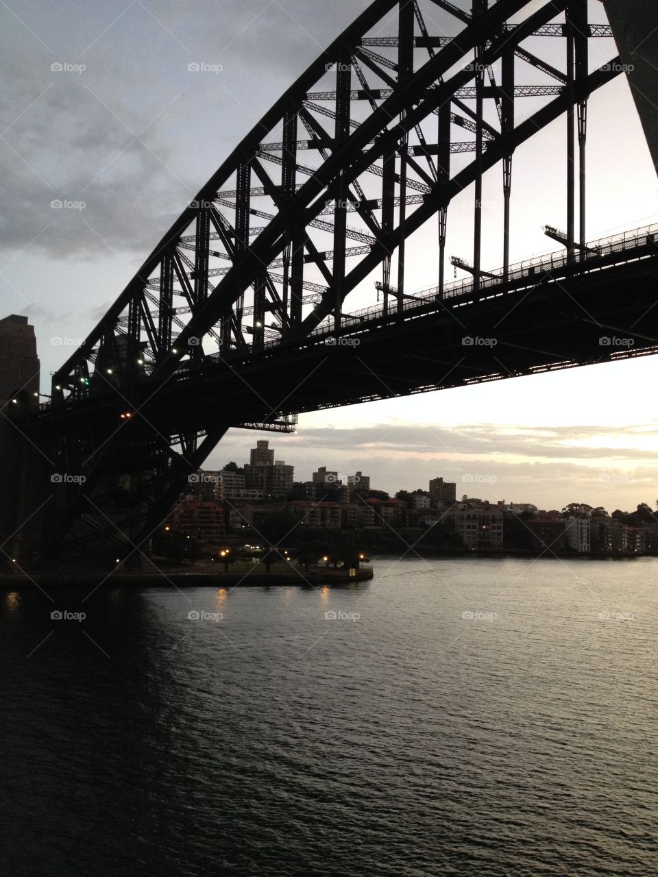 Sydney harbour bridge at dawn