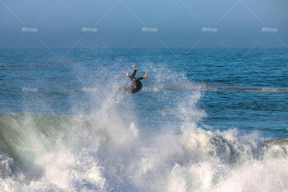 Surfer at The Wedge, Newport Beach, CA