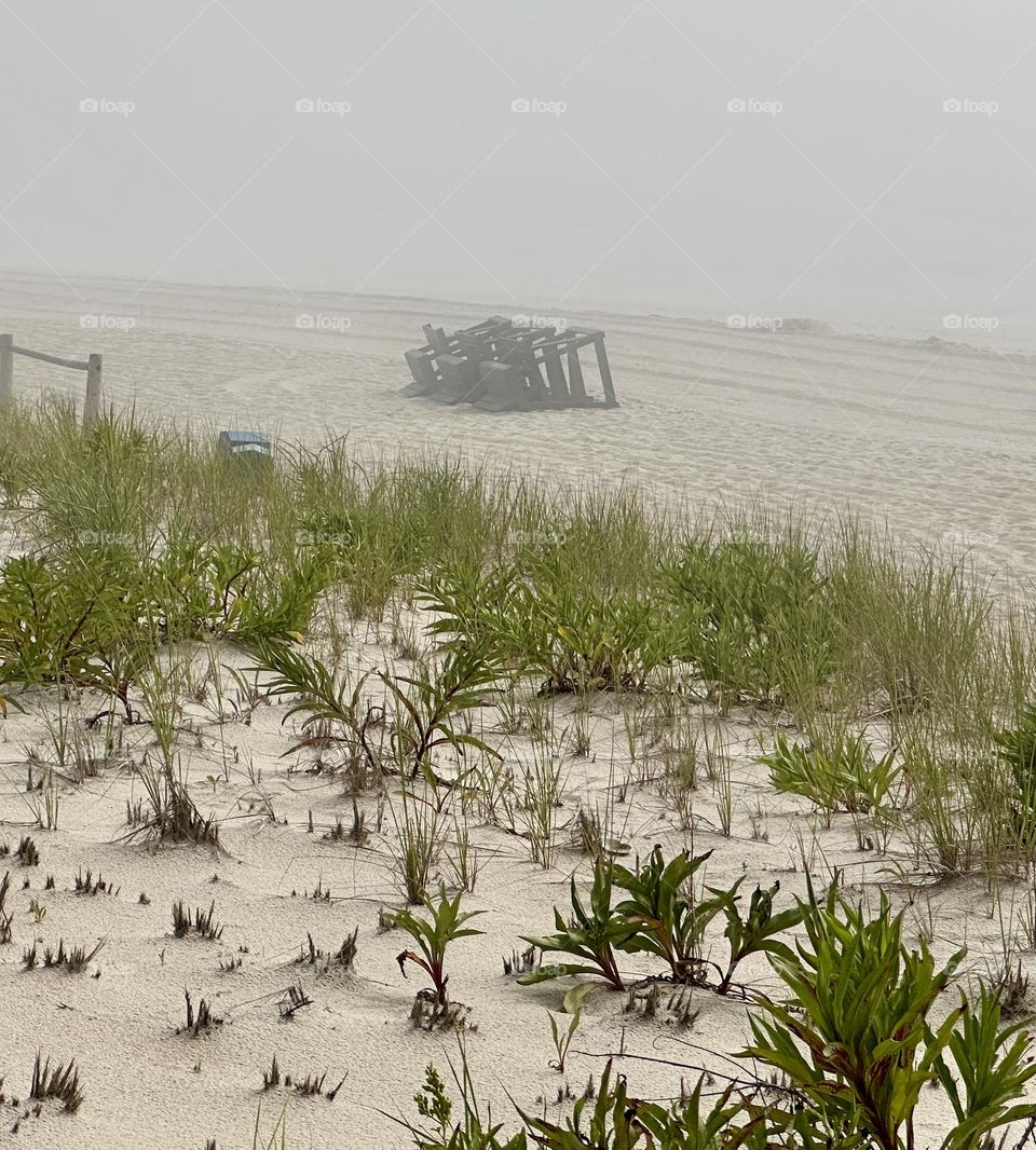 Early morning fog on the New Jersey Shore 