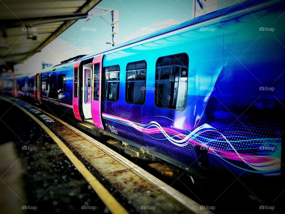 The purple train....shades of purple