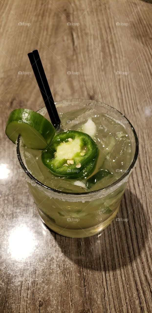 A Delicious Cucumber Jalepeno Margarita