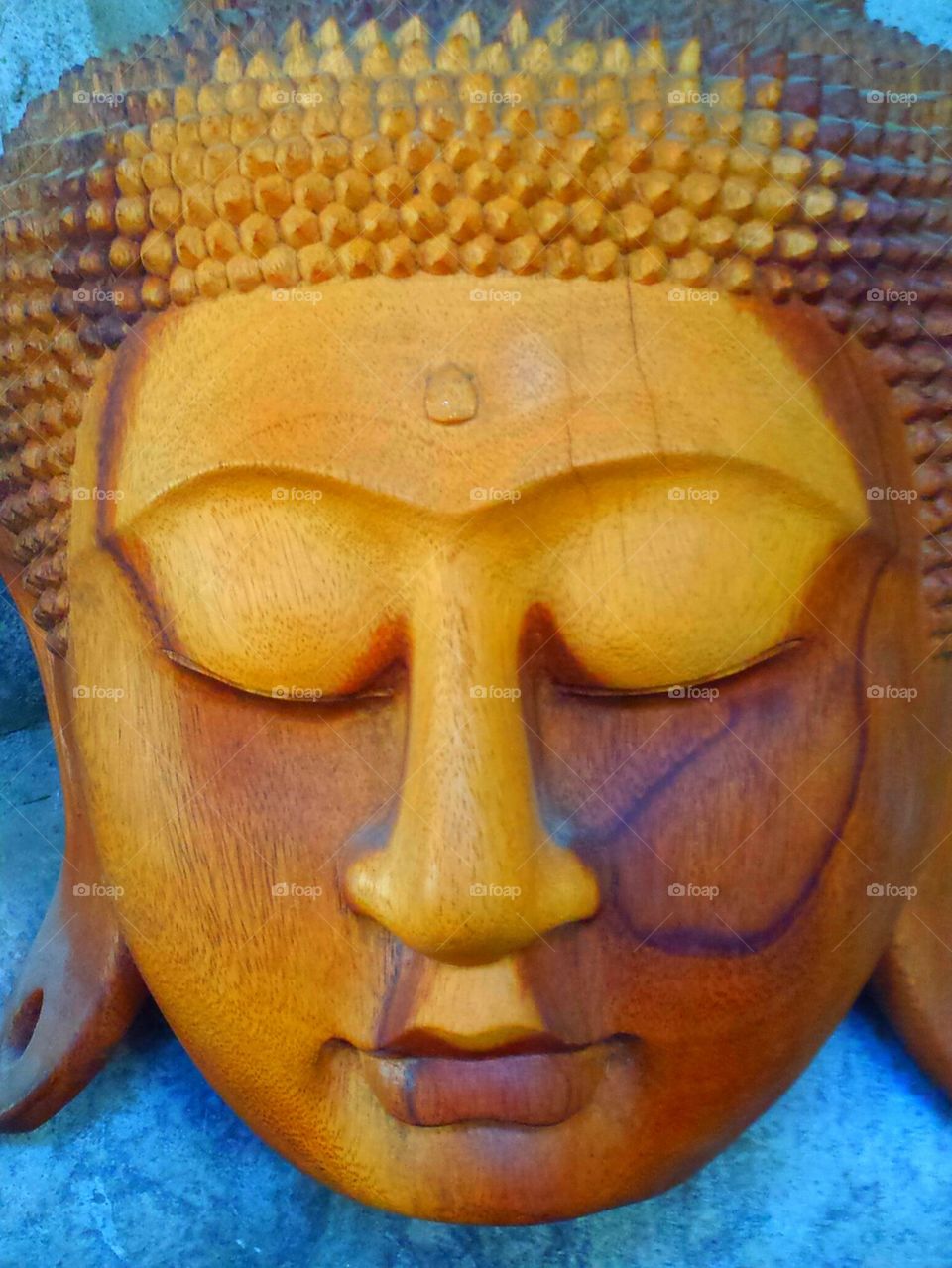 "Wooden Carved Buddha
