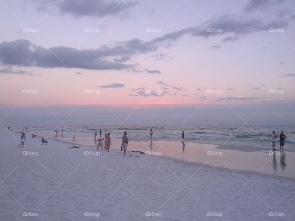 Sunset at the beach