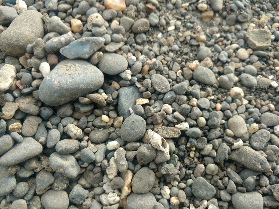 Sand  gravel stones rocks