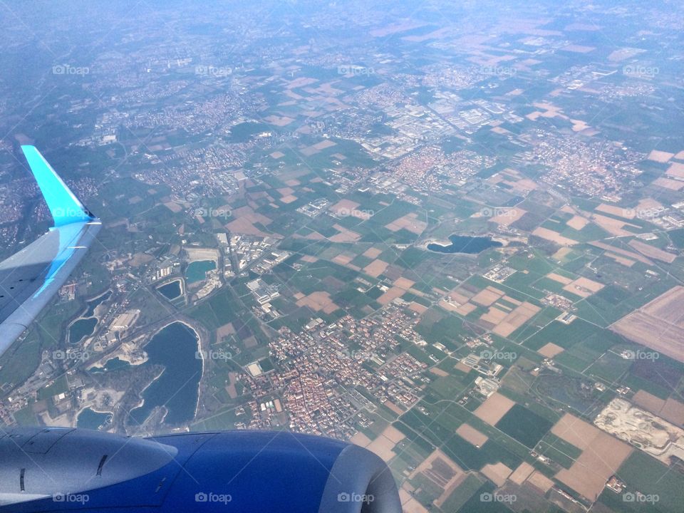 Lombardy from the plane 