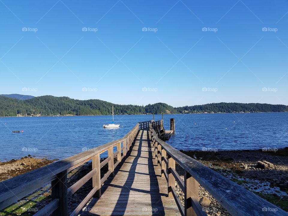 Long Dock To The Ocean, Gibsons Landing, Sunshine Coast, BC ,Canada