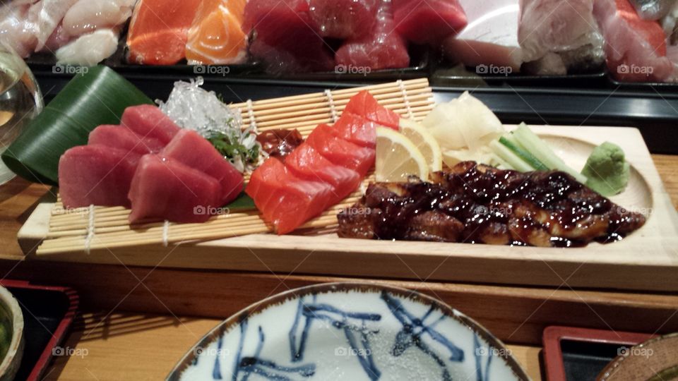 high end sushi dinner