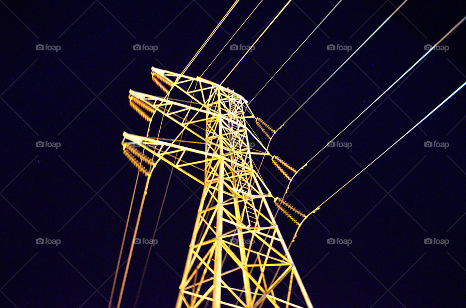 power lines. downtown nashville power lines