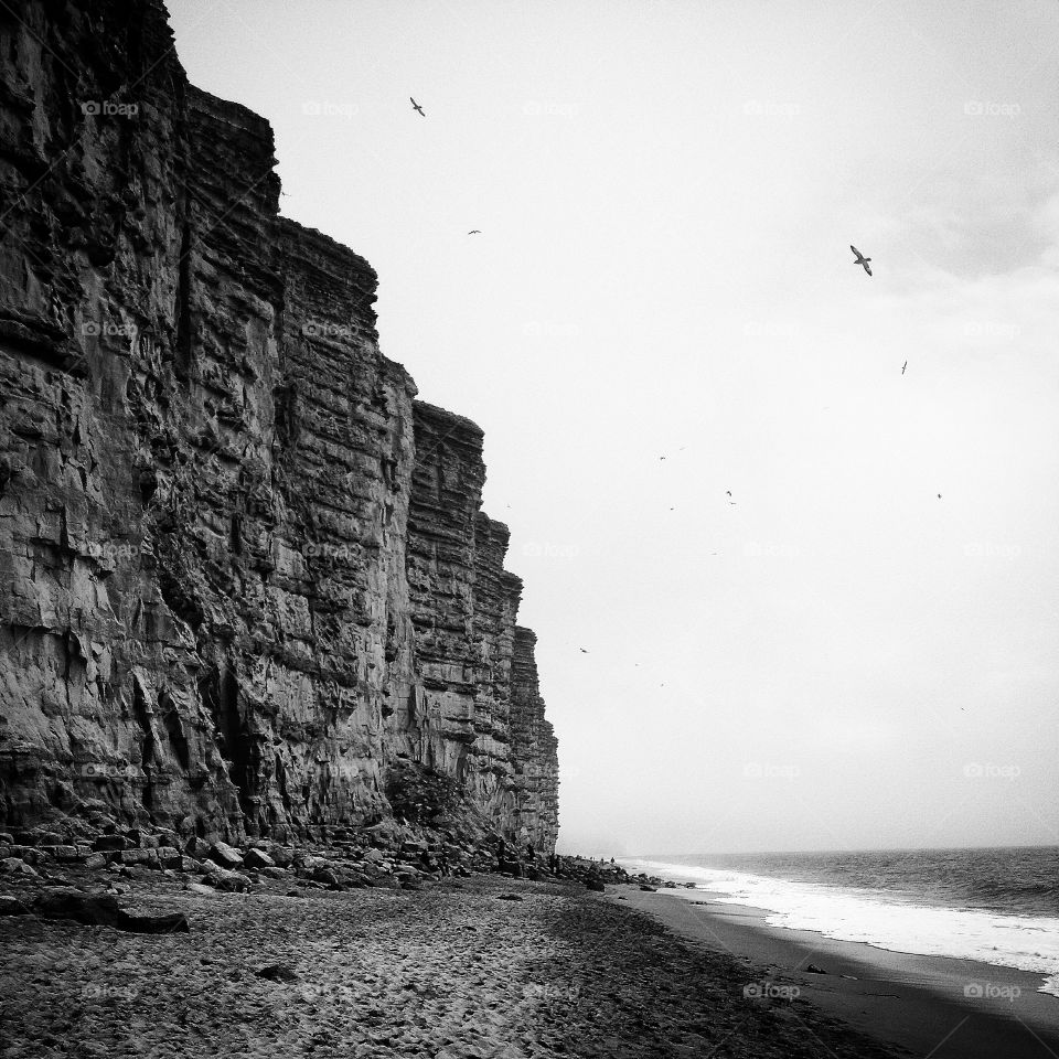 cliffs of west bay
