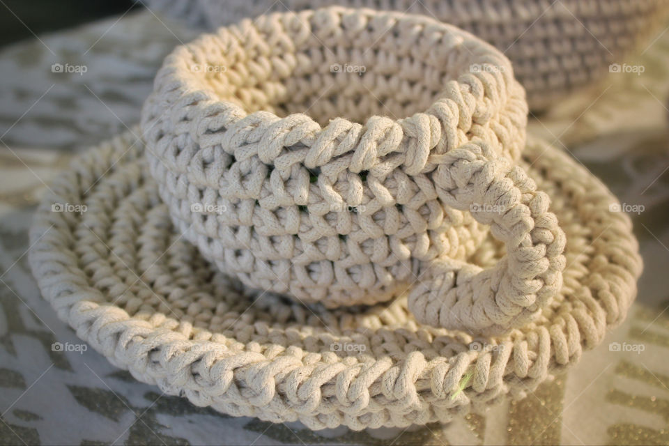 coffee cup tea rope by twilite