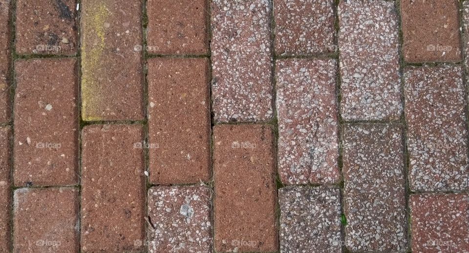 speckled red brick