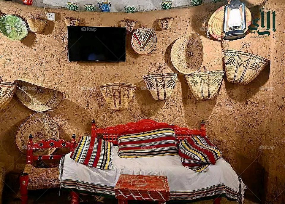 A stunning view of green mountains covered in fog in Yemen