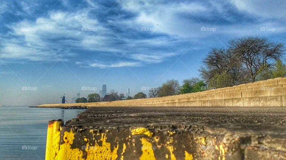 Chicago shoreline and skyline