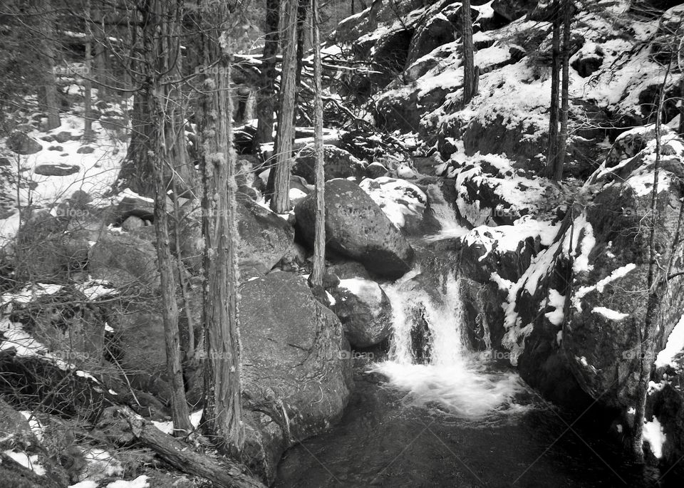 Mountain stream- waterfall 
