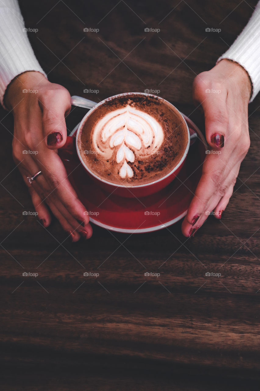 cappuccino in cup