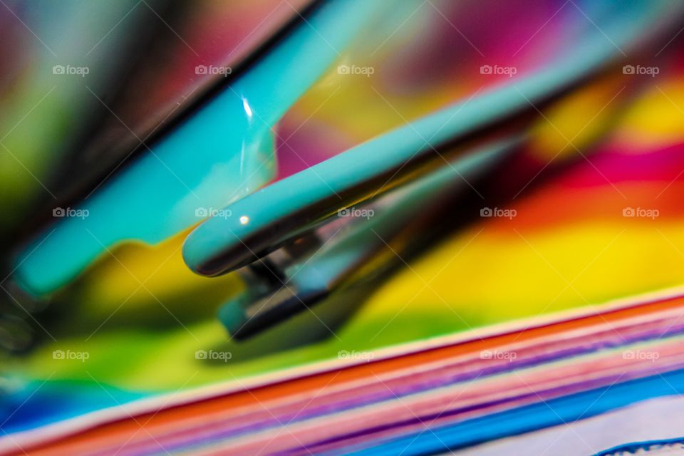 Colors of the rainbow in abstract 