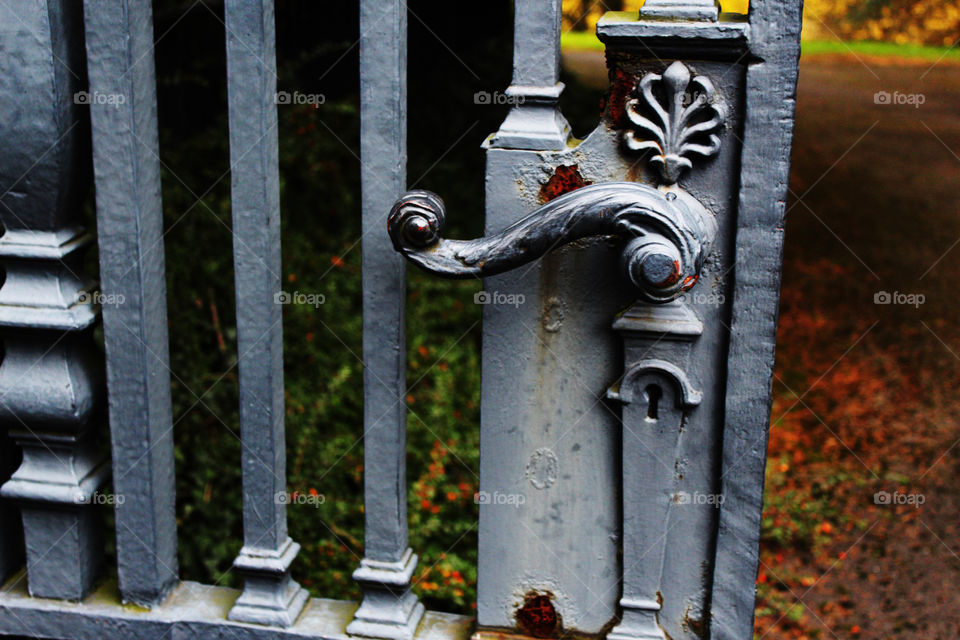 Ancient door with some rust