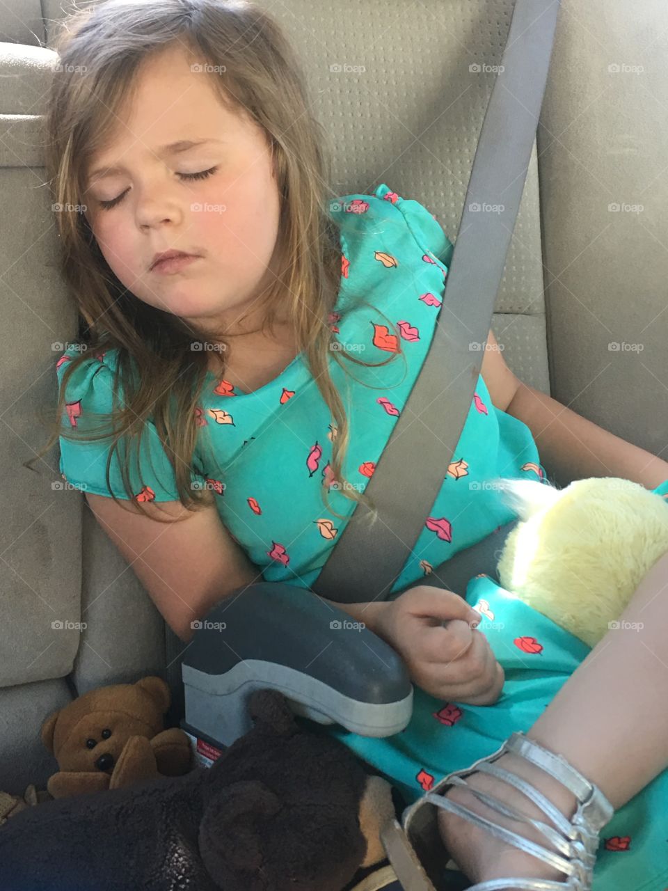 Sleepy car ride