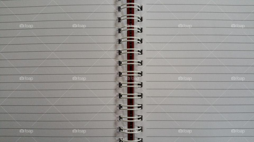 Blank page of notebook