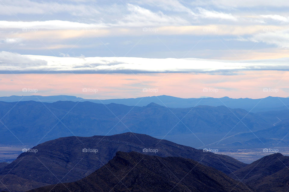 Mountain sunset