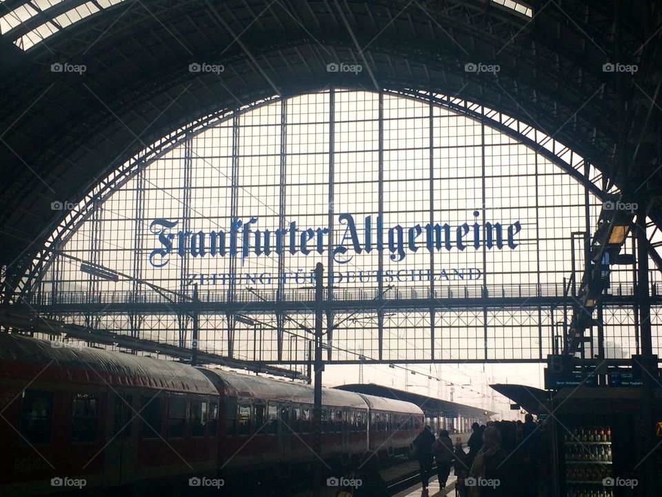 Train Station. Frankfurt Train Station