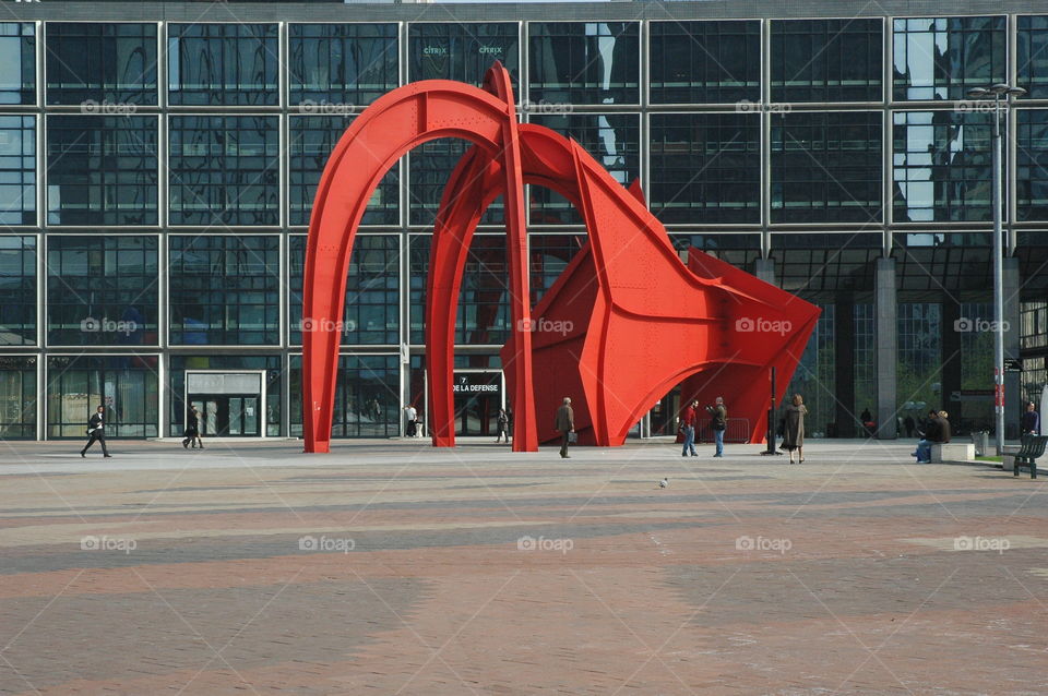 Red sculpture