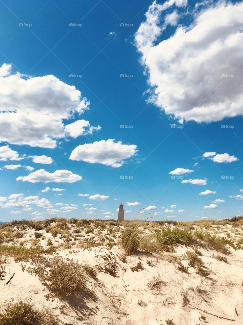 Big clouds at the beach