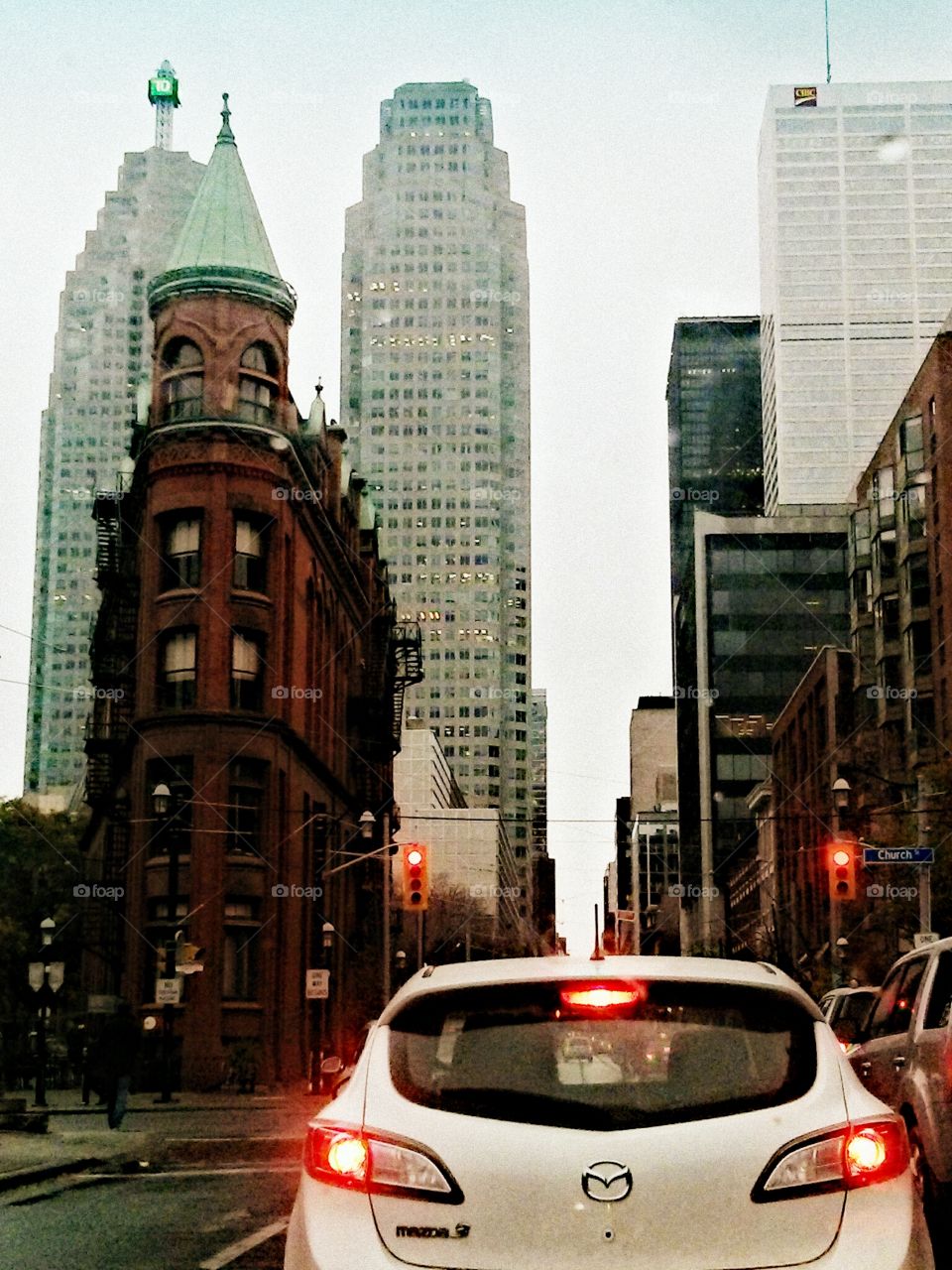 Giants. Urban driving, downtown Toronto.