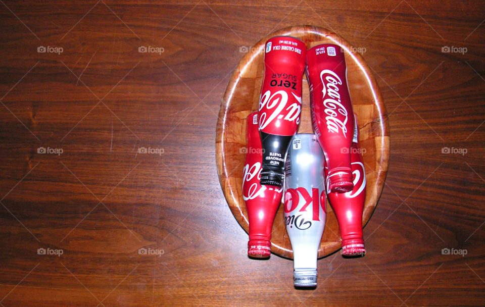 Aluminum Coke-Cola bottles