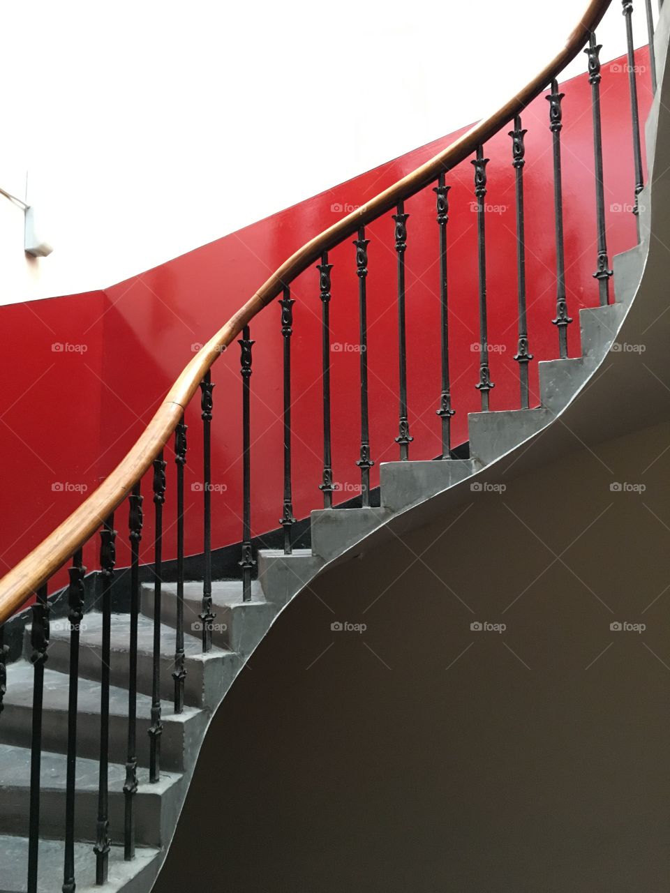 Curvy staircase in Edinburgh 