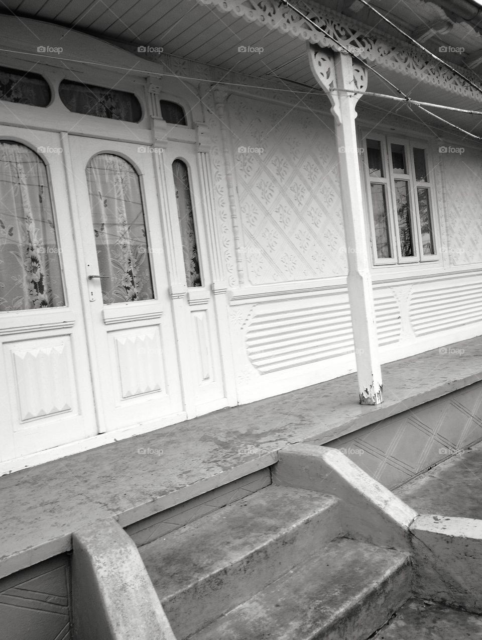 Traditional old adobe house, Romania