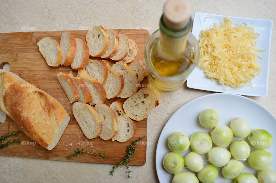 View of ingredient for food