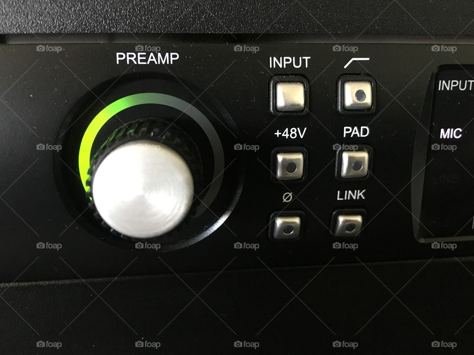 Audio interface preamp