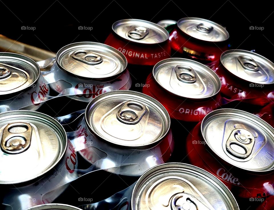 Coke cans