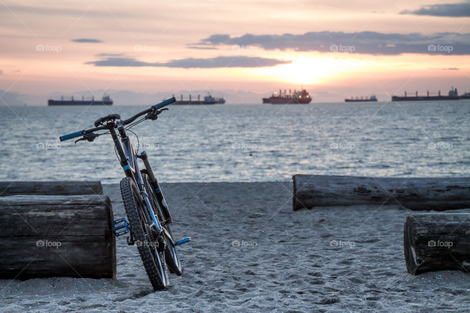 Biking along the sea