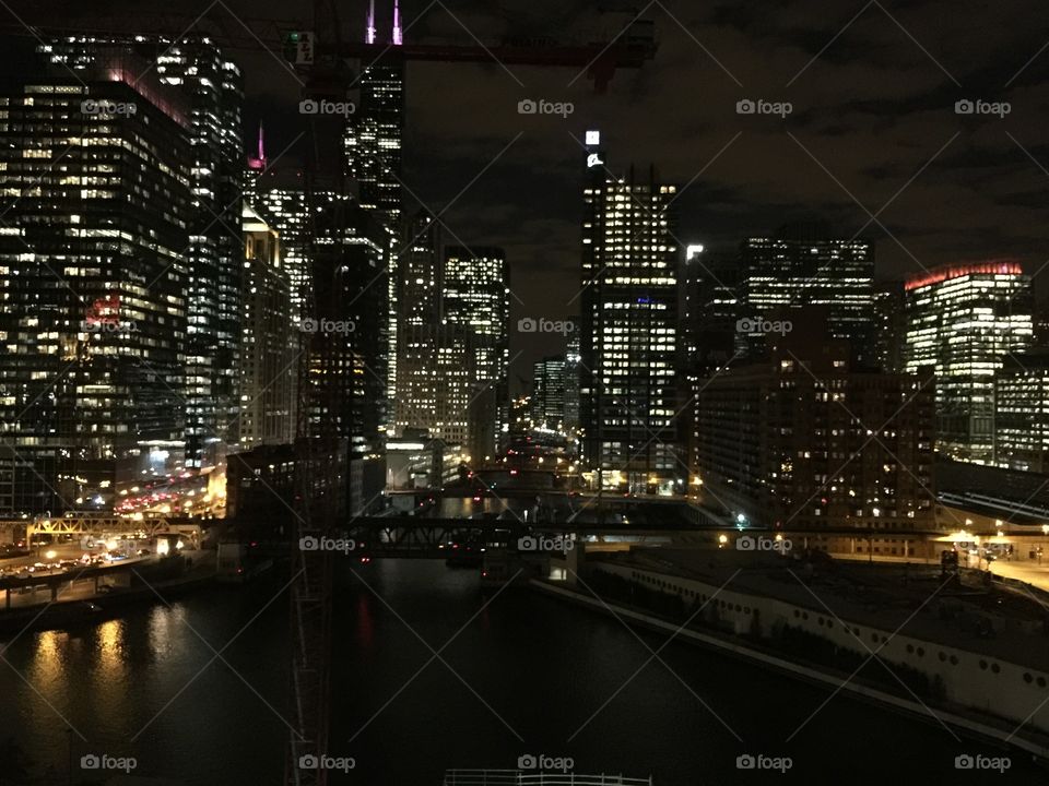 Chicago at night 