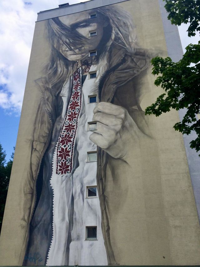 Belarusian girl street art