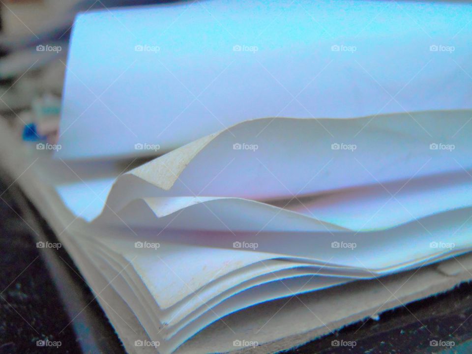 Macro on colouring paper 