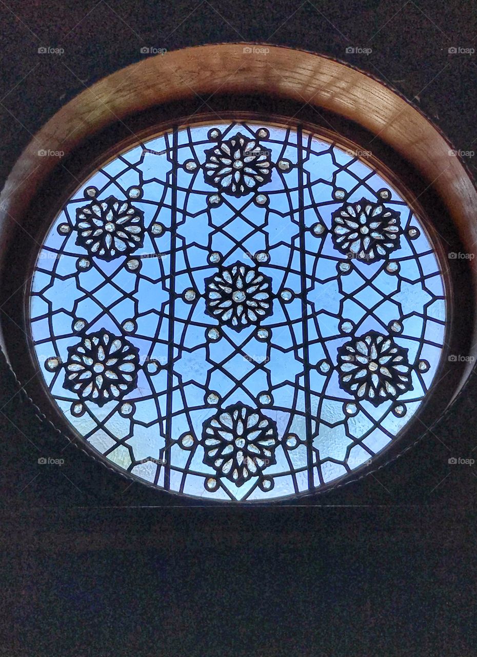 Architectural Detail - Rosette / Rose Window of once Ponce de Leon Hotel, now Flagler College - Saint Augustine 