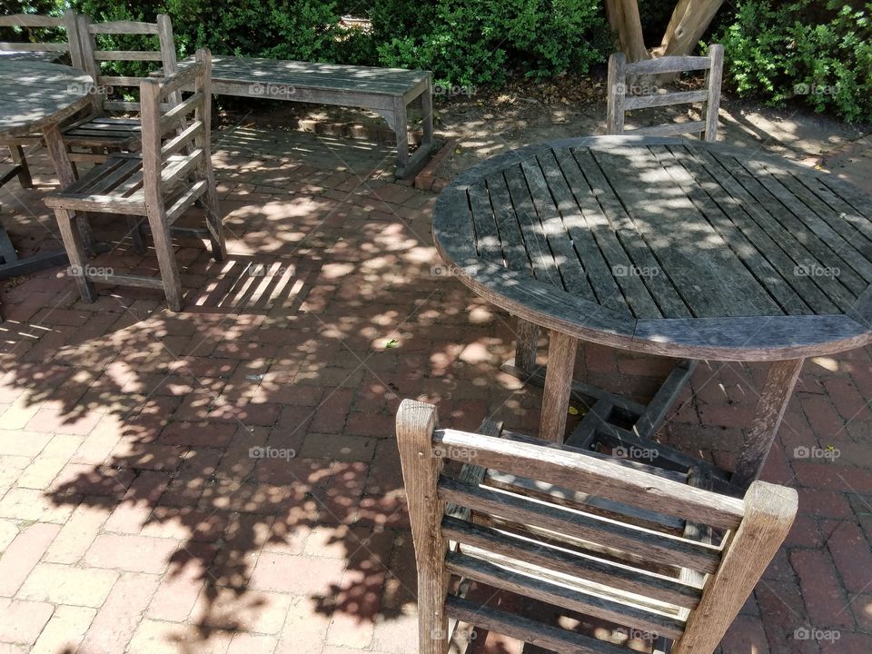 Cafe table and chairs