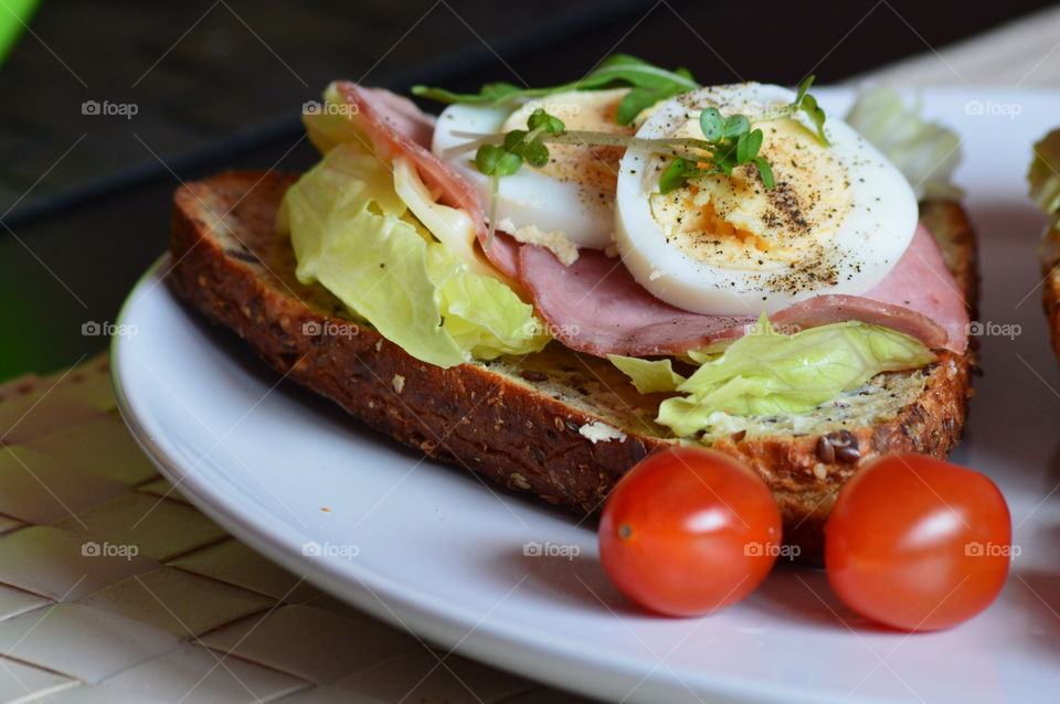 Close-up of fresh sandwich